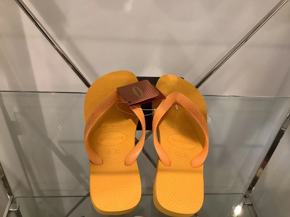 Havaianas size 35-36 Eu, 1-2 Uk flipflops, orange citrus | eBay