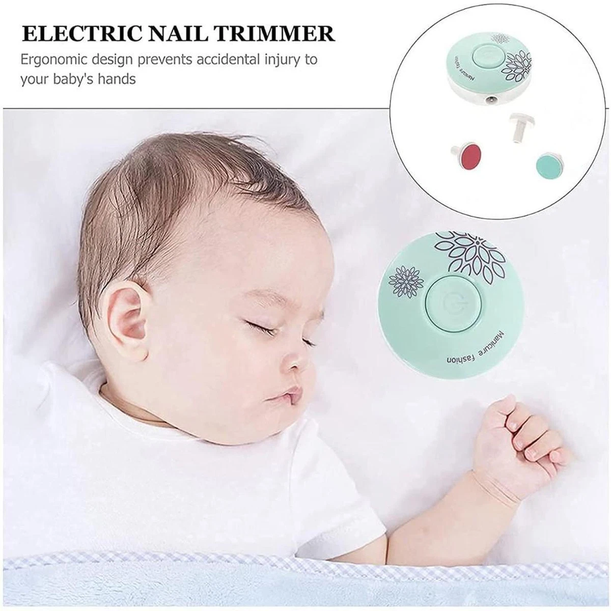 Baby Nail Care Trimmer Electric Kids Safe Nail Pedicure Clippers File Nail Care