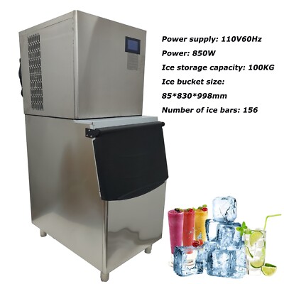Commercial Ice Maker Automatic Ice Block Making Machines Ice Cube Machine 110V