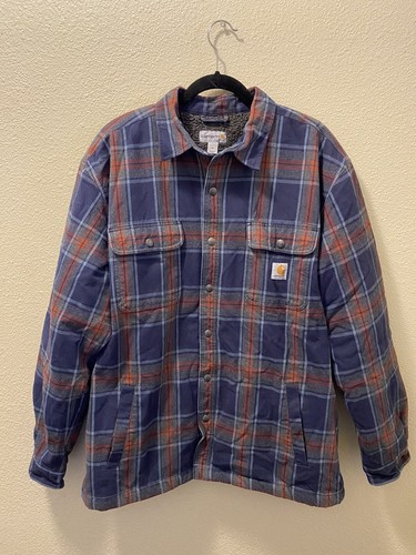Carhartt Hubbard Shirt Jacket XL Blue 