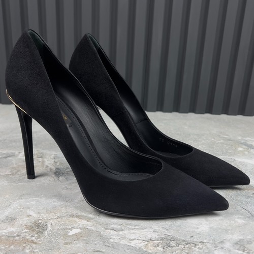 Louis Vuitton Eyeline Pump tacco alto nero scamosciato 10 US o 40 EUR - Foto 6 di 23