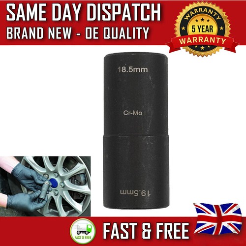 HOT Double Sided Ford Wheel Nut Cap Removal Impact Socket Tool 18.5mm