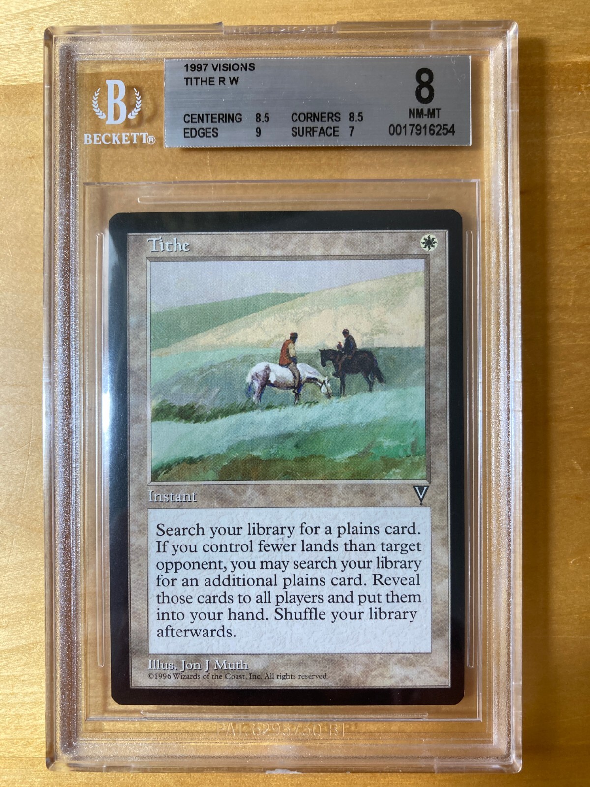 MTG✨TITHE✨Visions MINT RARE Fetch Lands 1997 Reserve List BGS 8 (8.5-9-8.5-7)
