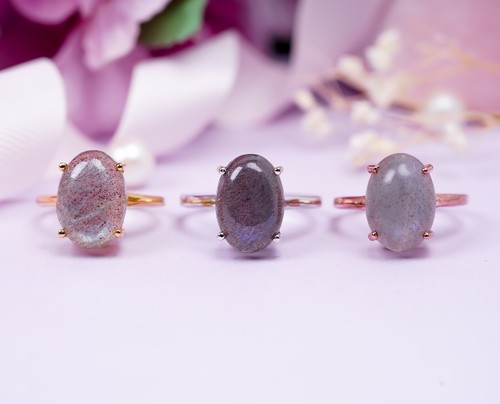 10x14mm Flashy Labradorite Gemstone Sterling 925 Silver Wedding Jewelry gift - Picture 7 of 15