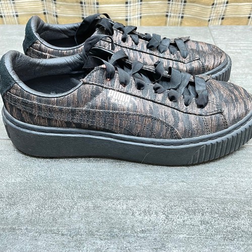 puma basket platform velvet