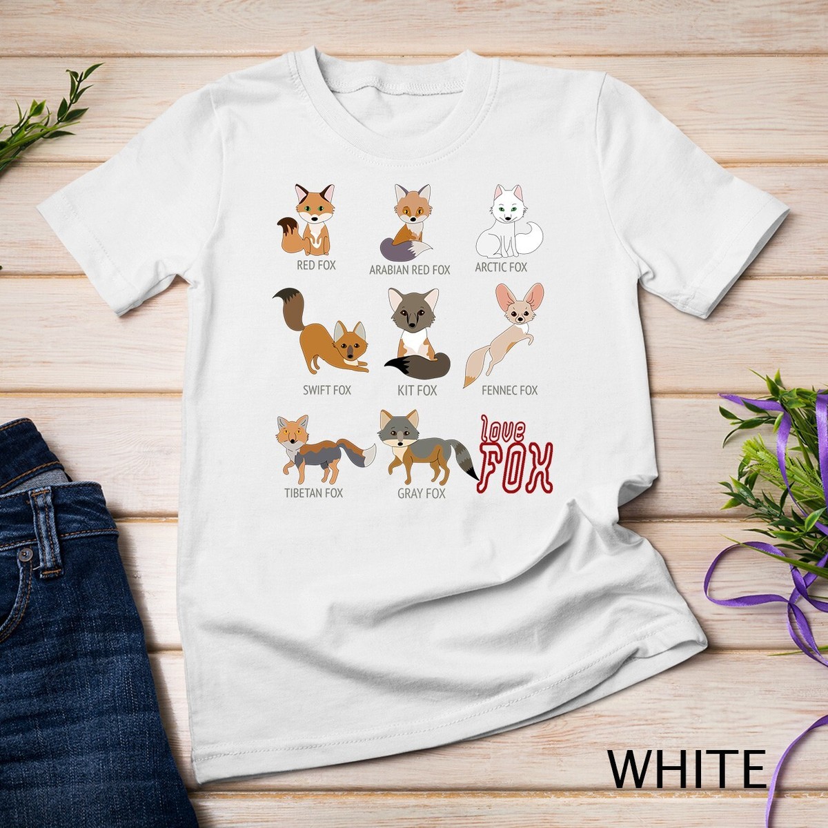 Gray Fox Kit Fox Tibetan Fox Arctic Fox Swift Fox Tee Unisex T