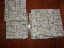 New The Company Store Ticking Marks Organic King Duvet Cover & Shams Set 3pc