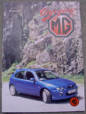 Enjoying MG (Oct 2002) Replacing Midget Front Stub Axle,ZR Test, TD, MGB, V8,MGF
