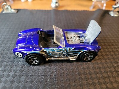 Hot Wheels 1982 Shelby Cobra Blue Birthday diecast open hood. | eBay