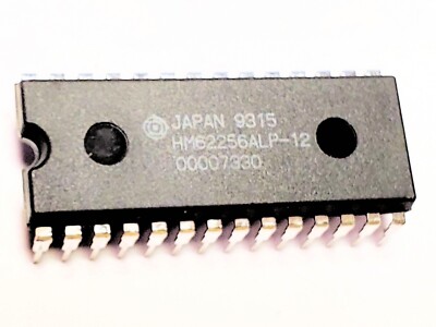 HM62256ALP-12  ''Original'' Hitachi 28P DIP SRAM IC  1 pc