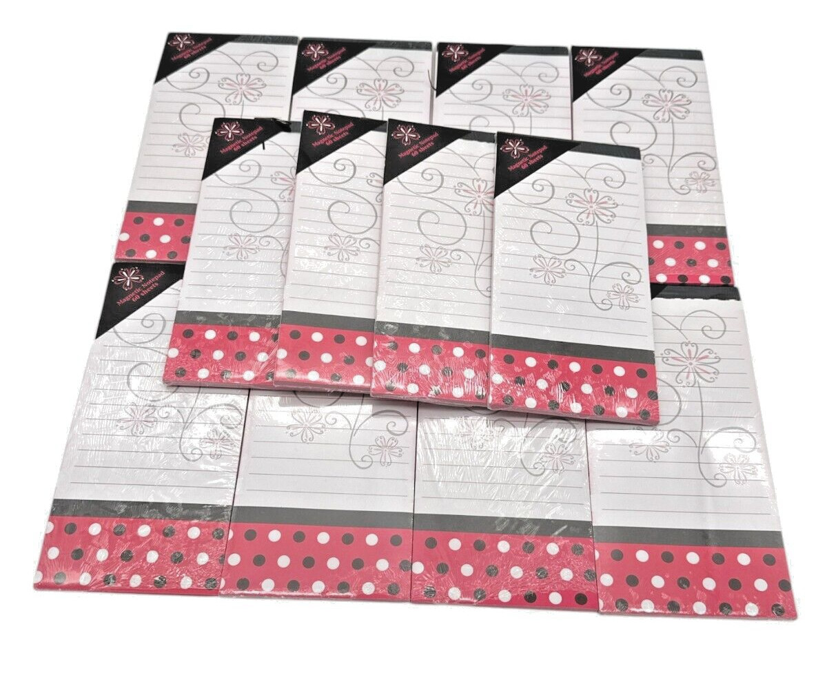 12 Magnetic Shopping List Notepad For Fridge Notebooks Stationery Tear off Sheet