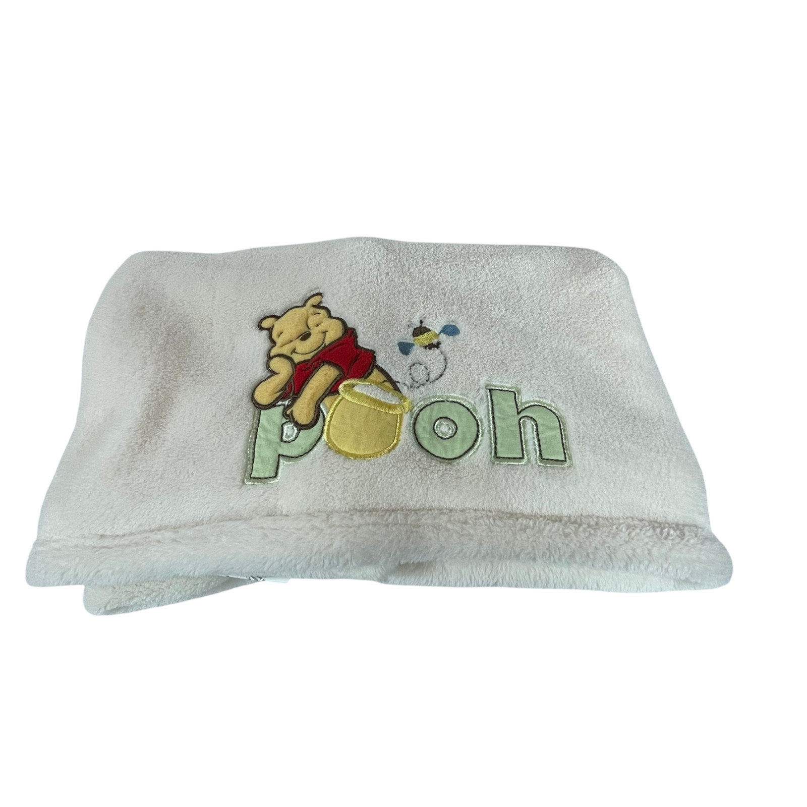 Disney Kids Line Pooh Bear Honey Bee Cream Baby Blanket Thick Warm