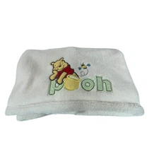 Disney Kids Line Pooh Bear Honey Bee Cream Baby Blanket Thick Warm
