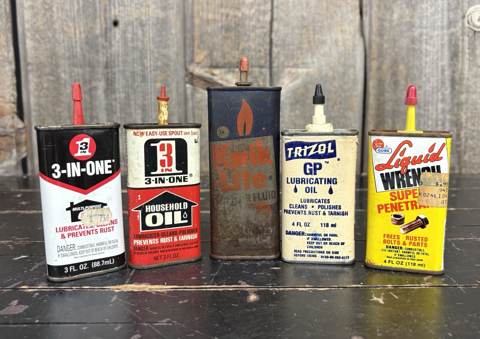 Fluid Oiler Cans Kwik Life Trizol Lot #5