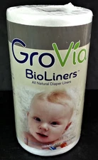 All Natural Diaper Liners 200 GroVia BioLiners Unscented Natural Baby Company