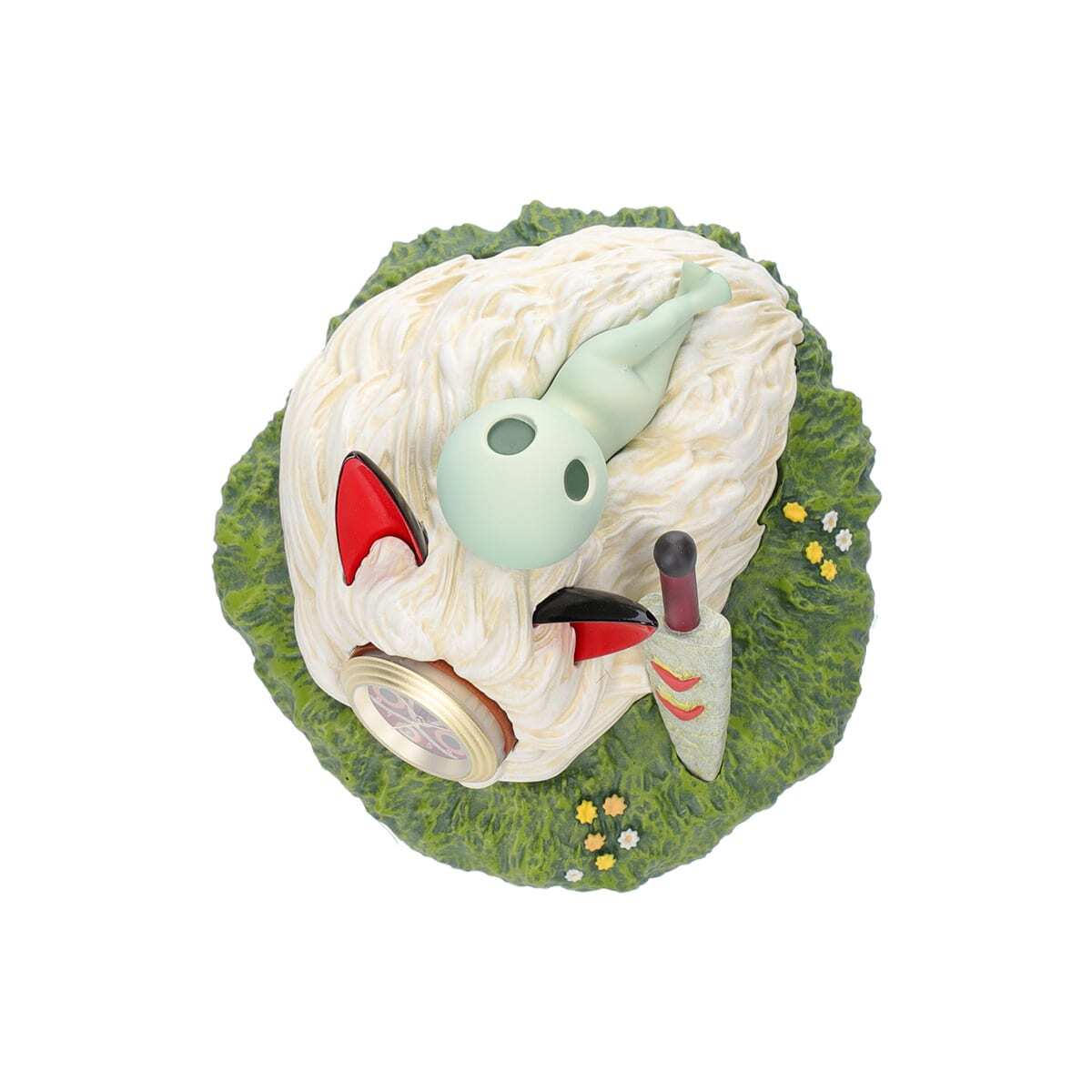 Ghibli Princess Mononoke San Mask Clock Kodama Figure Sanei Desk
