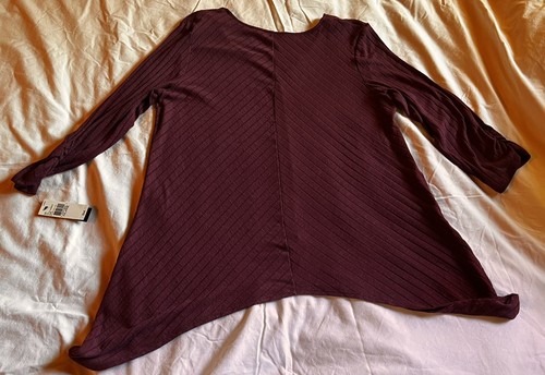 Alyx Women’s Long Sleeve Shirt Size XXL Round Neck Color Is Wine Very Cute! - Picture 4 of 8