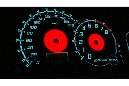 Mitsubishi Eclipse 3G PLASMA TACHO GLOW GAUGES TACHOSCHEIBEN DIALS design 2 - Picture 5 of 7