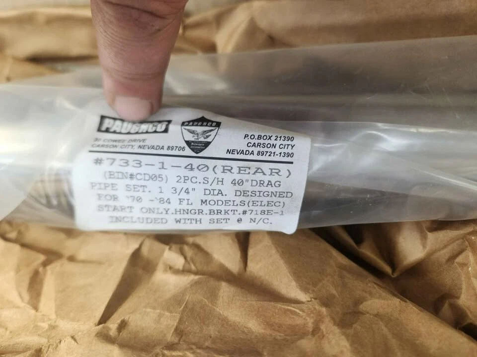 Doble escalonado Paughco 733-1-40 para cabeza de pala FLH Big Twin Harley 1970-84 nuevo de stock Foto 2 de 4