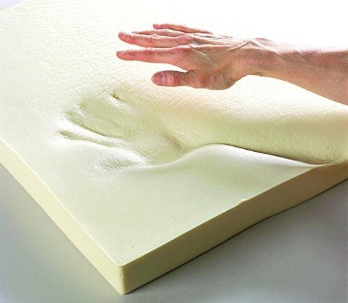 Upholstery Visco Memory Foam Square Sheet 1"Hx24"Wx24"L - 2.5 lb Regular Density - Picture 2 of 4