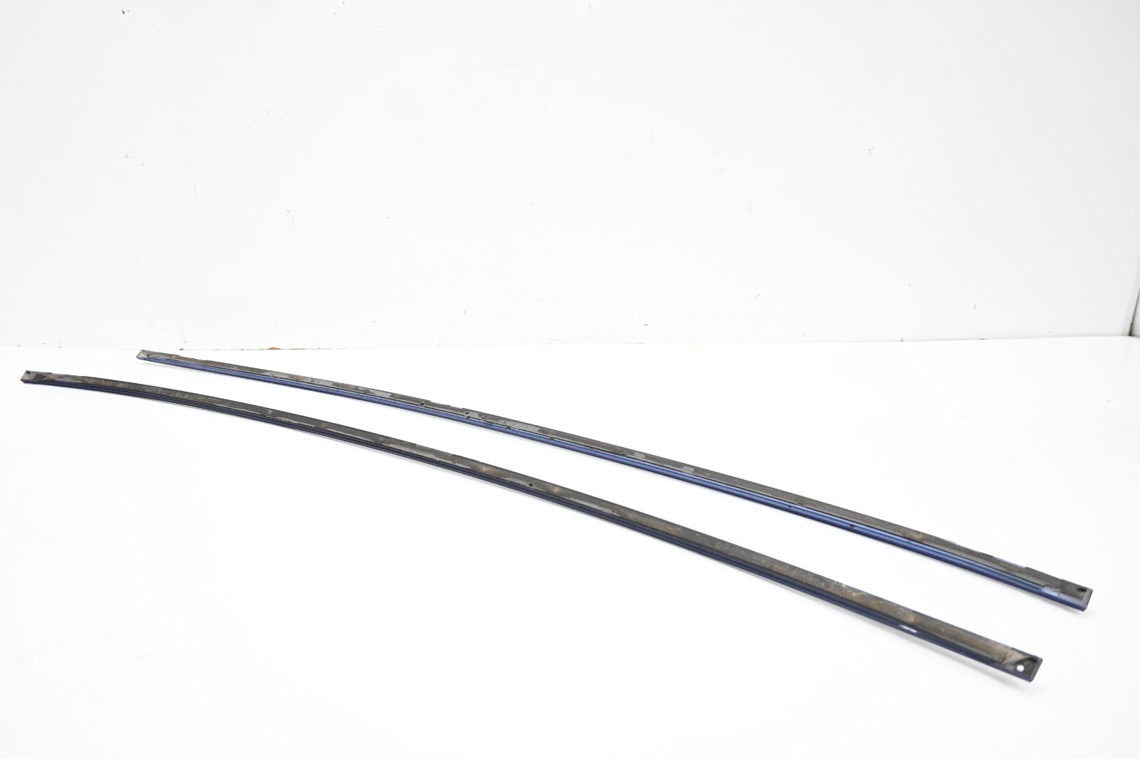 ⭐ 14-21 Maserati Ghibli Right & Left Roof Drip Molding Trim Cover Set Blue Oem