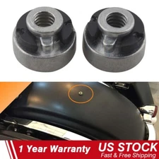 2pcs Rear Fender Seat Nut Kit For Harley Touring Softail Sportster XL 883 1200