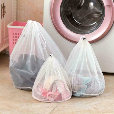 Laundry Bag Washing Mesh Net Drawstring Underwear Bra HeavyDuty ч U1K7 D3M9