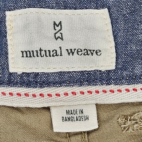 Męskie spodenki cargo Mutual Weave rozmiar 34 khaki 100% bawełna casual outdoor kieszenie - Zdjęcie 9 z 12