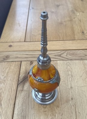 Antiker marokkanischer Rosenwasser Parfüm Sprinkler Flakon Naher Osten Orange