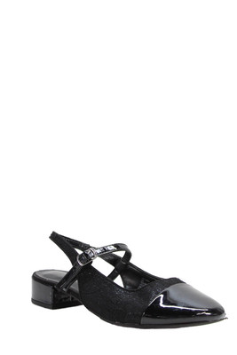 Steve Madden Girls Slingback Buckled Heeled Sandals Black Size 2