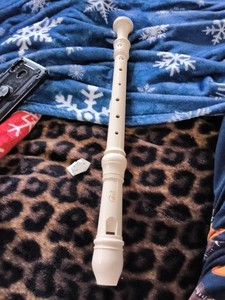 Yamaha Plastic Soprano Recorder Flute Baroque Fingering YRS-24B Ivory Instrument