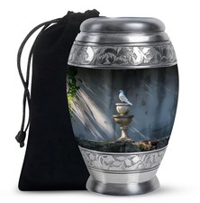 Dove Pair Funeral Urns for Ashes Adult Mom, Handcrafted Urn (10 Inch)