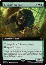 x1 Gigantic Big Bear - Extended Art R MTG The...