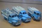 French Dinky Toys 25-O Ford & Studebaker Milk Trucks Original Vintage 1950s X3