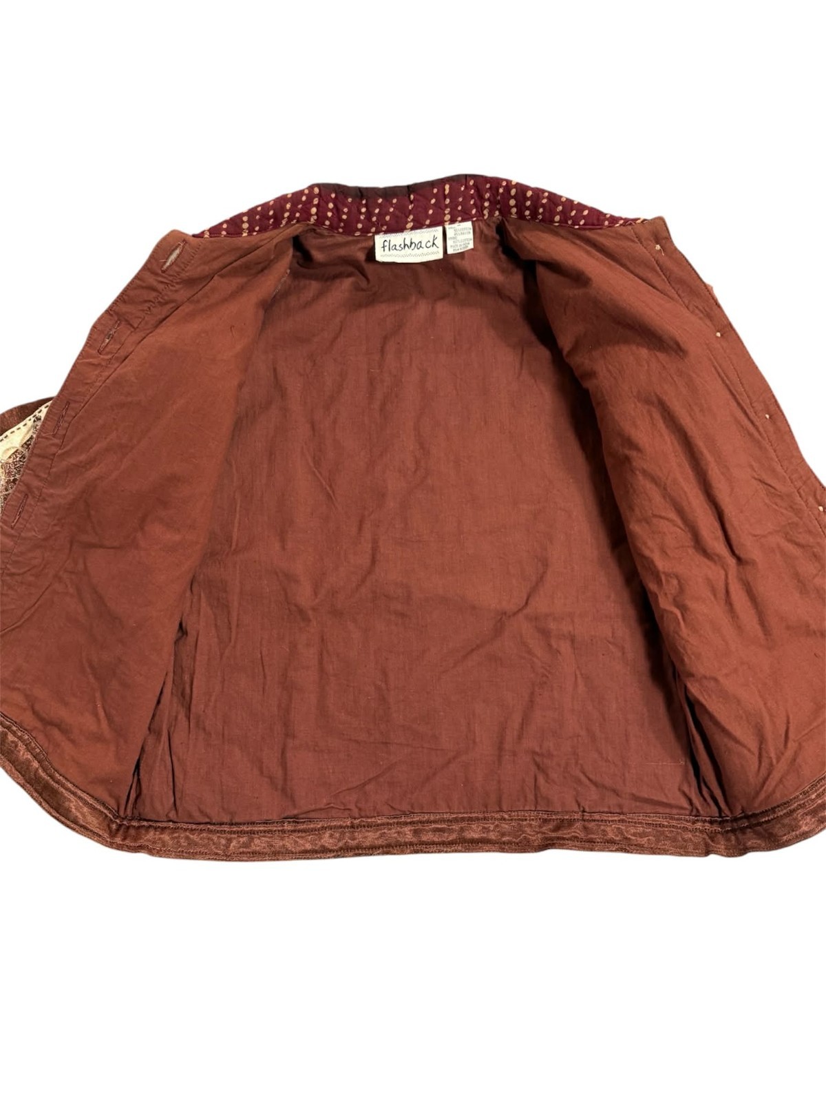 Boho Patchwork Art Jacket Flashback Women Medium … - image 11