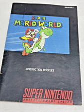 Super Mario World  (Super Nintendo SNES) With Booklet Untested