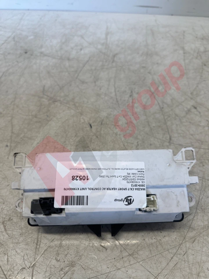 MAZDA CX-7 SPORT HEATER AC CONTROL UNIT K1900EH70 2009-2012 K1900EH70 - Image 4 of 4