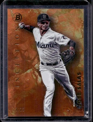 Jose Salas 2021 Bowman Inception #2 Orange Foil /25