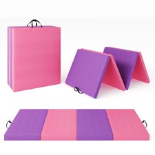 Folding Gymnastics Mat, Exercise Mats, Gymnastics Tumbling Mats, Thick Portab...