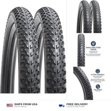 2-PCS 26" Mountain Bike Tires 26x2.50/64-559 Compatible with 26 x 2.50