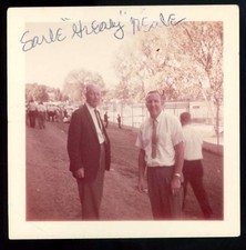 Earle Greasy Neale JSA Loa Signed 3x3 Photo Football HOF Autograph