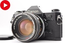 US Duty Paid Canon AE-1 Black 35mm Film Camera FD 50mm f1.4 SSC JAPAN L121