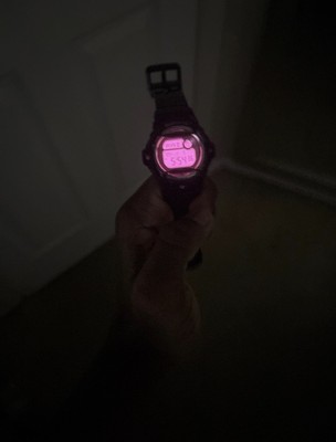 Casio Baby-G G-Shock BG-169R Digital Watch Pink LCD Display, Black Case