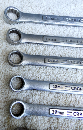Vintage Craftsman 10pc 12Pt Metric Combination Wrench Set 7mm-17mm ~VV~VA~V~ USA - Picture 2 of 12