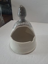 Ceramic Salt Pig  Grey Signed BTR CERAMICS. OR COULD BE ASHTRAY?