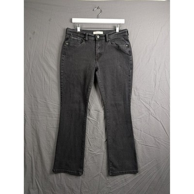Levis 515 Bootcut Jeans Womens 8M Black Denim Rhinestone Pocket