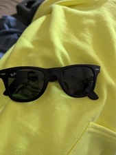 Ray Ban 4105 601 Black Folding Wayfarer Sunglasses 50mm Matte