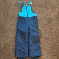 Champion Unisex Kids Ski Pants XS 4-5 Blue Black Insulated Polyester