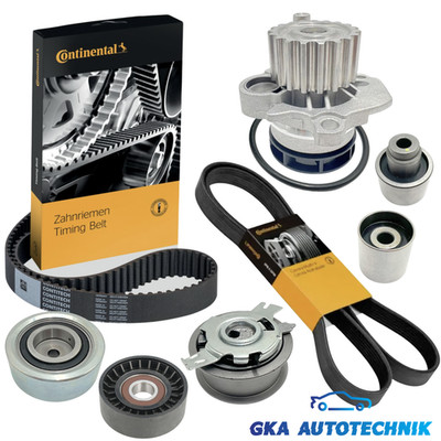 CONTI ZAHNRIEMEN + ROLLENSATZ + WAPU RIEMENSPANNER FÜR AUDI VW GOLF 1.6 2.0 TDI
