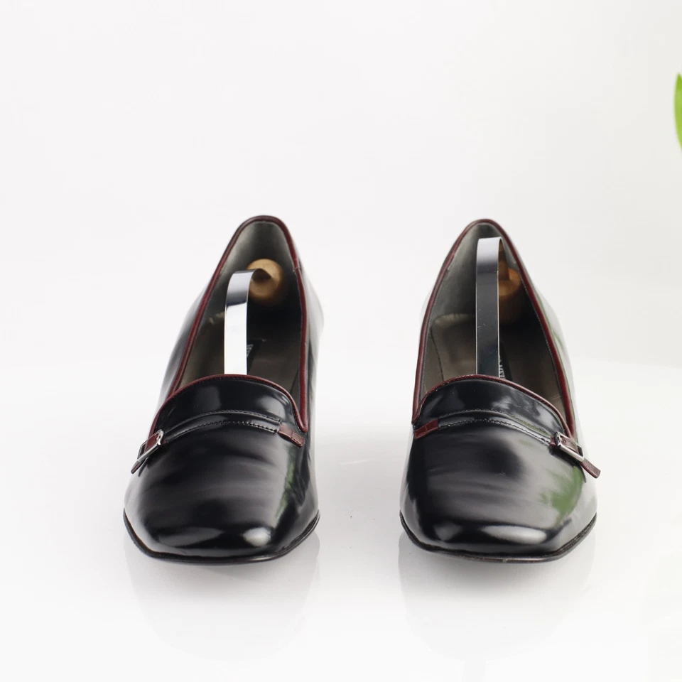 Zapato de vestir de colección Sesto Meucci para mujer talla 10 burgungy tacón medio punta cuadrada Foto 2 de 4